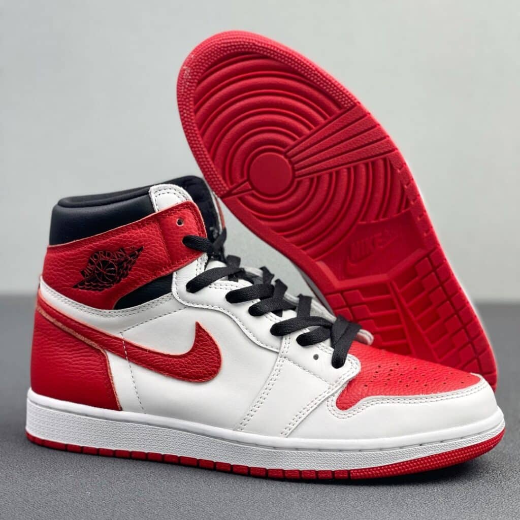 Air Jordan 1 High Top White Red1