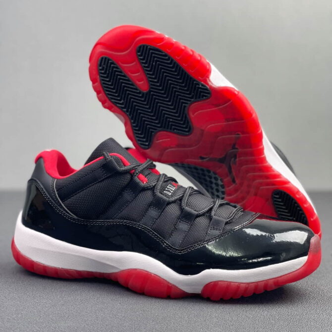 Air Jordan 11 Low Black Red1