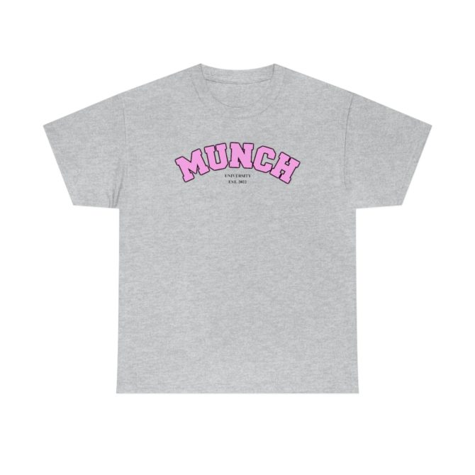 Munch U University Est. 2022 T-Shirt – Funny Ice Spice Meme Tee, Y2K Celebrity-Inspired Gift