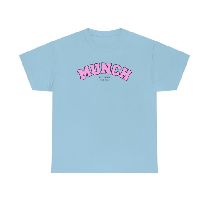 Munch U University Est. 2022 T-Shirt – Funny Ice Spice Meme Tee, Y2K Celebrity-Inspired Gift