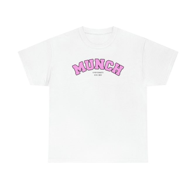 Munch U University Est. 2022 T-Shirt – Funny Ice Spice Meme Tee, Y2K Celebrity-Inspired Gift